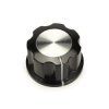 Pokrętło do potencjometru MF-A02 - gałka bakelitowa z rdzeniem miedzianym 6.35 mm