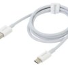 Kabel USB A wtyk,USB C wtyk 1m biały 66W Kolor złącza: biały CATYS-02