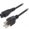 Kabel: 3X18awg, Iec C5 Żeński,Nema 5-15 (B) Wtyk, 1M Lt-202+535 Svt 18/3 105C...
