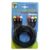 KABEL 3xRCA-3xRCA 1.8m
