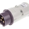 Złącze przemysłowe - zasilające 16A Wtyczka 20 → 25 V. 3P Męski MENNEKES Fioletowy Montaż na kablu IP44