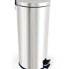 Pojemnik na odpady 30L, kolor: Chrom, materiał: Stal nierdzewna, 292 x 292 x 640mm, RS PRO