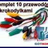 Zestaw 10 przewodów z krokodylkami