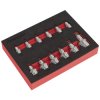 Sealey AK6245 TRX-Star* Socket Bit Set 12pc Stubby 1/4", 3/8" & 1/2"Sq Drive