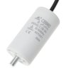 Kondensator rozruchowy do silnika 8uF 450VAC, przewody 15cm, 35x65mm