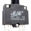 Wyłącznik nadprądowy MR1-20A;250VAC bimetaliczny;na panel;konekt. 6.3mm