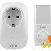Dzwonek bezprzewodowy ''EURA'' WDP-91H2 ''SOUL'' z gniazdem 230V SCHUKO bezbateryjny przycisk (kinetyczny) możliwość rozbudowy H