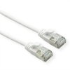 ROLINE F/UTP DataCenter Patch Cord Cat.6A (Class EA), LSOH, bardzo cienki, biały, 0,5 m