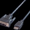 11.99.5519 Cable, HDMI connector <> DVI-D 18 +1 connector, 1080p at 60 Hz,