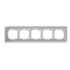 Deco Ramka Pięciokrotna Srebrny Metalik 7Dr-5