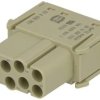 Gniazdo; Han Modular; 09140083101; metal; proste; na przewód; szary; IP65; Harting; RoHS