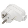 Wtyczka kątowa 2P+Z, biała,WT-16U/BIAŁY