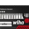Wiha Zestaw bitów FlipSelector Standard 25 mm Phillips, Pozidriv, TORX 13-cz. 1/4 z zaczepem na pasek w opakowaniu blistrowym