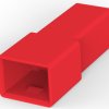 Insulating housing for 6.35 mm, 1 pole, PA, UL 94V-2, red, 180916-1
