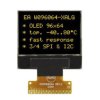 Wyświetlacz OLED Żółty macierz pasywna 96 x 64pikseli Display Visions COB I2C, SPI Brak