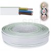 Kabel instalacyjny płaski YDYp 3x2,5mm2 biały 450/750V drut NKT instal PLUS krążek 100m