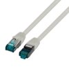 Kabel krosowy patchcord securityNET S/FTP kat.6A szary 0,5m LSZH PC-6ASFTPLSZH-GY0.5