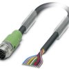 Kabel do czujników/elementów wykonawczych Phoenix Contact SAC-12P-MS/ 3,0-PVC SCO 1554788, kabel, otwarte końcówki, 1 sz