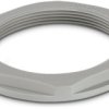 Counter nut, M63, 75 mm, light gray, 1417666