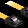 82464 Cable SATA 10cm yellow str/str Metall