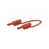 Stäubli 659179-10022 SLK205-K test lead 2mm plug 1m red flexible PVC