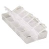 133x62x21mm Organizer 10 Compartments with Lids - Container for Small Items