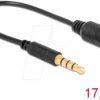 62498 Audio Cable, 3,5 mm 4 Pin jack male, pin changer 17,5 cm