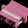 62022D-K-EV FO adapter, SC / SC Duplex, OM4, eric violet