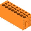 PCB terminal, 8 pole, pitch 5 mm, AWG 24-12, 20 A, spring-clamp connection, orange, 1330510000