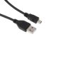 Kabel USB Złącze A USB A Złącze B Mini USB B dł. 500mm Przewód USB USB 2.0 kolor: Czarny