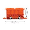 WAGO 222-500 Mounting carrier for 2, 3, and 5 Wire Compact Splicing Connectors