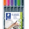 318 WP6-1 Permanent universal marker F, set, 6 colours