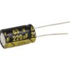 Kondensator; elektrolityczny; 220uF; 63V; TS14; TS14 220uF 63V +/-20% 10*17mm; fi 10x17mm; 5mm; przewlekany (THT); luzem; Suntan