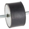 Podstawka antywibracyjna M8 średnica 60mm wysokość całkowita 35mm Cylinder męski-męski