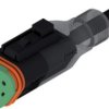 Connection cable, socket, 3 pole, straight to openend, 2m