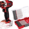 Wiertarko-wkrętarka akumulatorowa Einhell Power X-Change TE-CD 18/40 Li 1855565+2936800 18 V bez ładowarki, bez akumulat