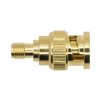 Mueller BU-P4289 Brass Adapter BNC Plug to SMA Socket Gold-Plated