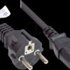 P0030-S015 power cord type E+F CEE 7/7 to C13 , black, 0,75 mm², 1,5 m