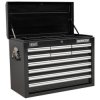 Sealey AP33109B Topchest 10 Drawer with Ball Bearing Runners - Black