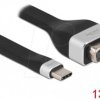 86730 Adapter cable USB C > VGA, 1080p, flat, 13 cm