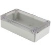 Hammond 1554JL2GYCL Watertight PC Enclosure, Clear Lid 160 x 90 x 45, Grey