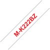 Brother MK222BZ Brother M-K222BZ label-making tape Red on white