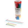 Perel Nylon cable tie set - various colours (300 pcs)