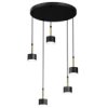 Lampa Wisząca Arena Black/Gold 5Xgx53 Mlp7763 Milagro