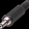 106207 DC power plug, straight, Øi = 2.5 mm, Øa=5.5 mm