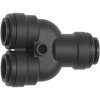 Y connector, L 35.5 mm, 16 bar, POM, for hose, 136489