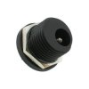 Gniazdo zasilania DC 2,5/5,5 mm, do lutowania przewodów, nakrętka mocująca w komplecie, PR1-A