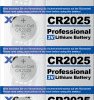 145592 Lithium button cell CR2025, 5-unit blister pack