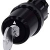 Siemens 3SU10005PL410AA0 3SU1000-5PL41-0AA0 Przełącznik kluczykowy 2 x 45 ° IP66, IP67, IP69/IP69K 1 szt.