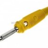 Wtyk banan skręcany 4mm 25.413.3 z gniazdem żółty